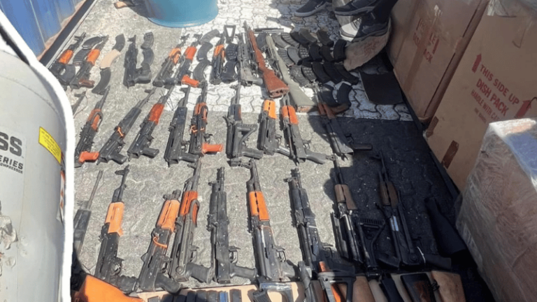 Aduanas refuerza seguridad nacional con incautación de 37 armas de fuego en el puerto de Haina - Imagen