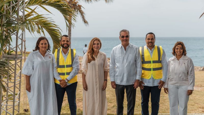 Abinader y Carolina inician gran obra Malecón Deportivo - Imagen