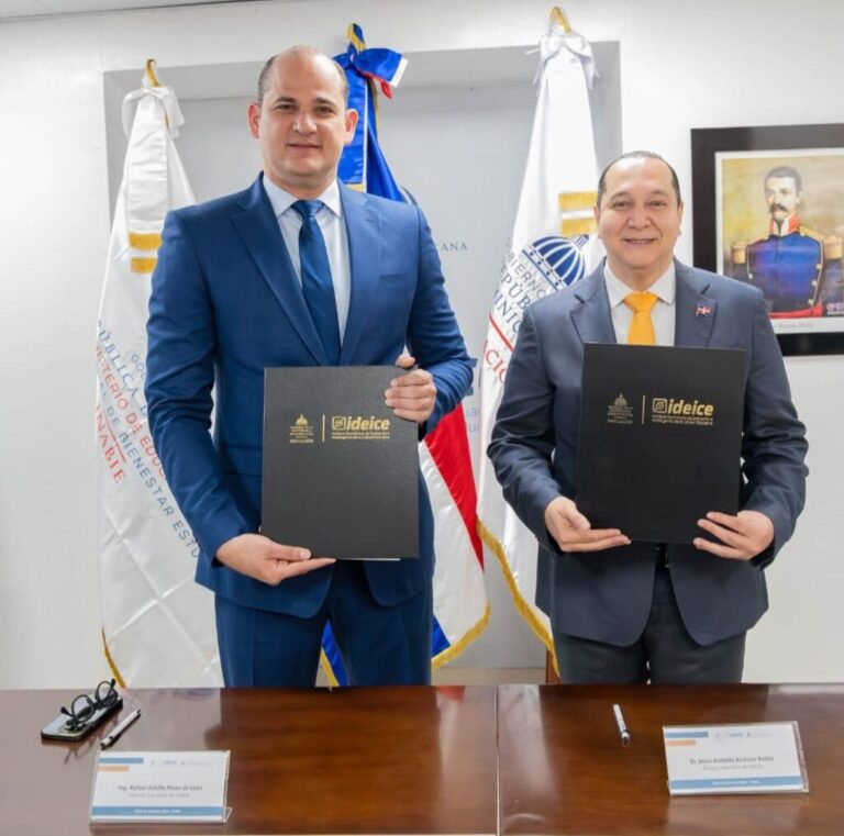 El INABIE e Ideice firman acuerdo para analizar y fortalecer programas de alimentación y salud escolar