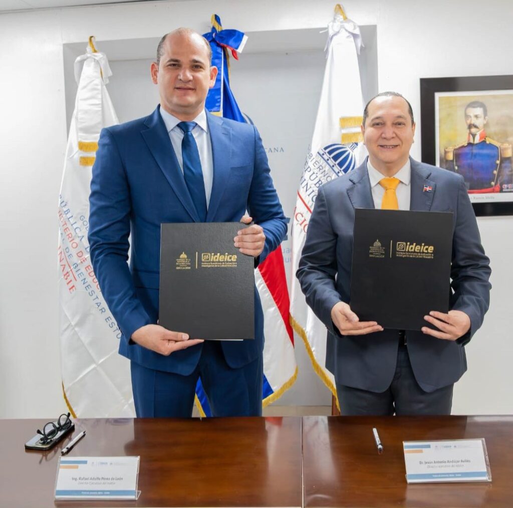 El INABIE e Ideice firman acuerdo para analizar y fortalecer programas de alimentación y salud escolar