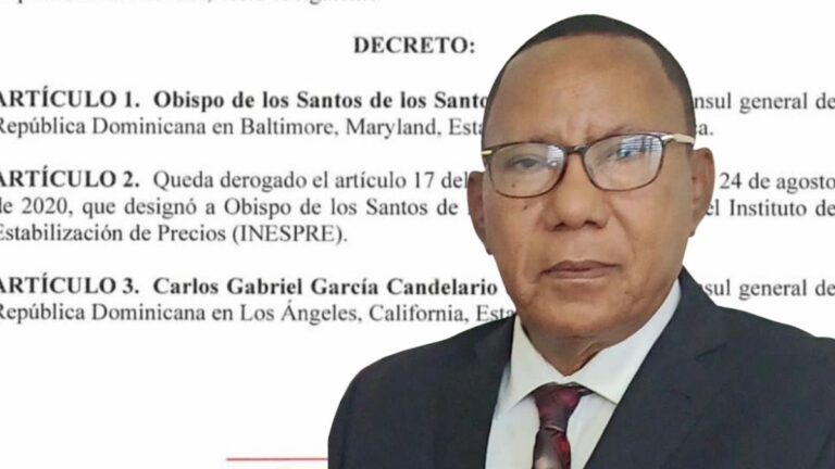 Presidente Luis Abinader designa a Obispo de los Santos de los Santos como cónsul general de la República Dominicana en Baltimore - Imagen