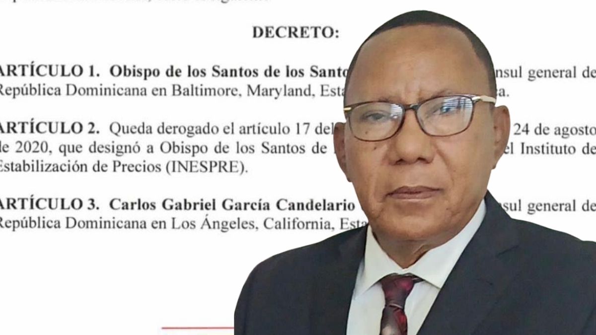 Presidente Luis Abinader designa a Obispo de los Santos de los Santos como cónsul general de la República Dominicana en Baltimore - Imagen